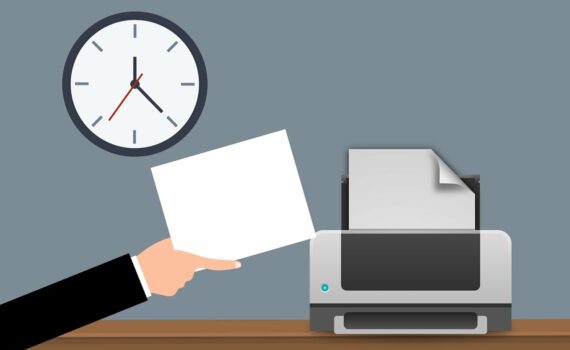 Free printer document machine illustration