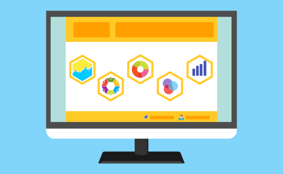 Free statistic survey website vector