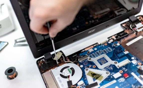 computer being repaired